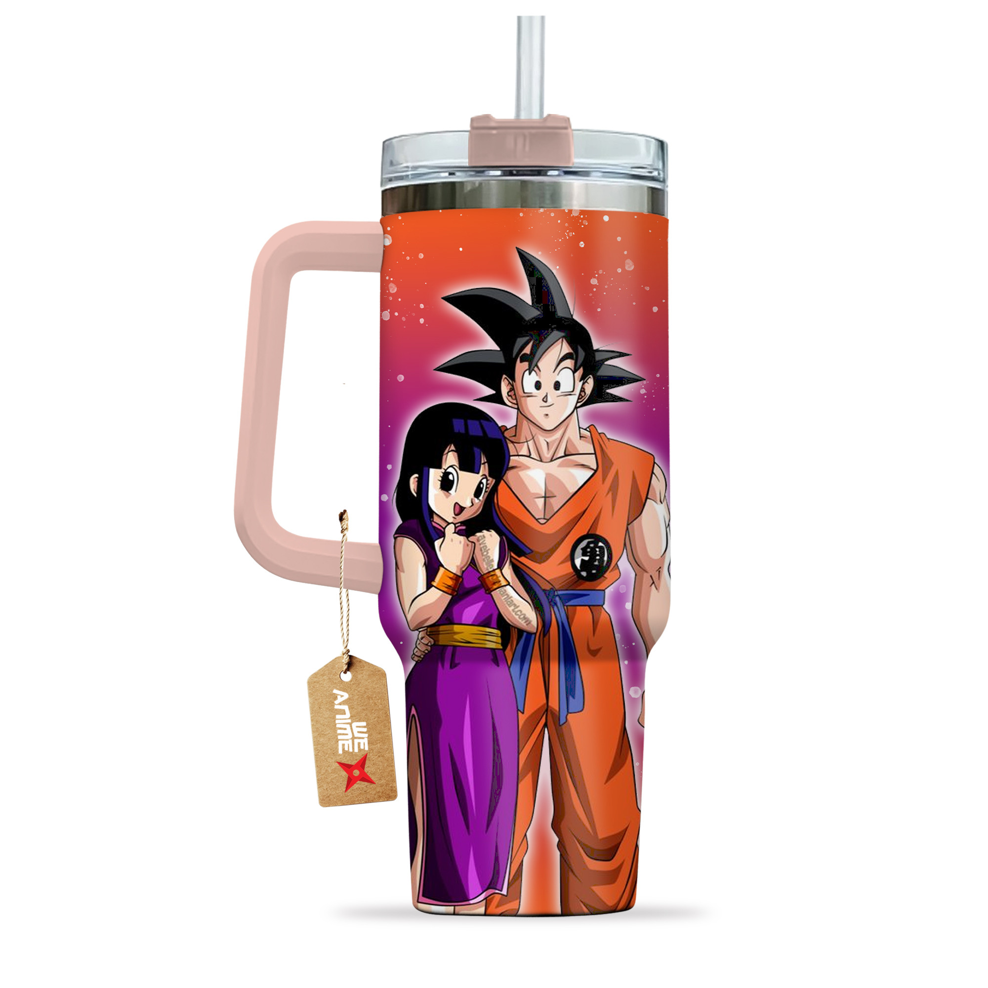 Goku & Chichi Dragon Ball Anime Valentine Custom Stanley Cup 40 oz 30 oz Tumbler With HandleTVC2301167 - Image 3