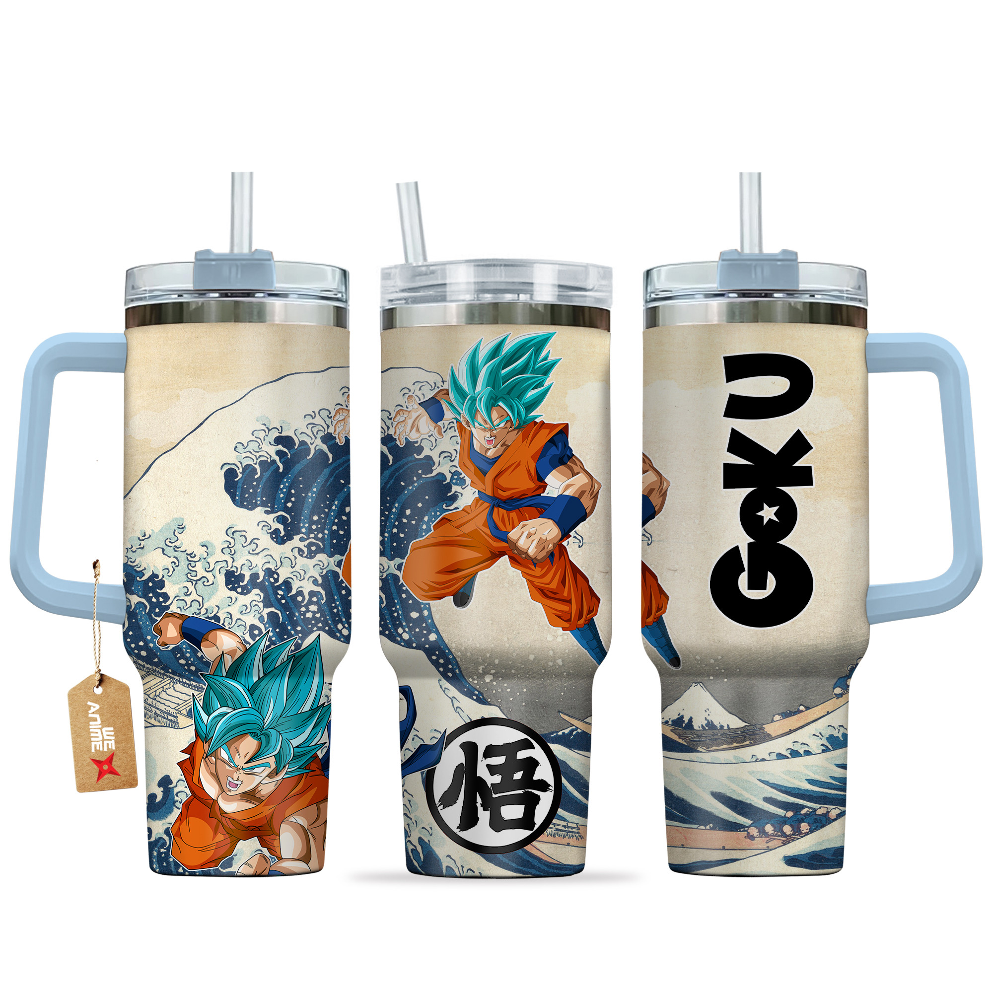 Goku Blue Dragon Ball Anime Custom Stanley Cup 40 oz 30 oz Tumbler With HandleTVC2301139