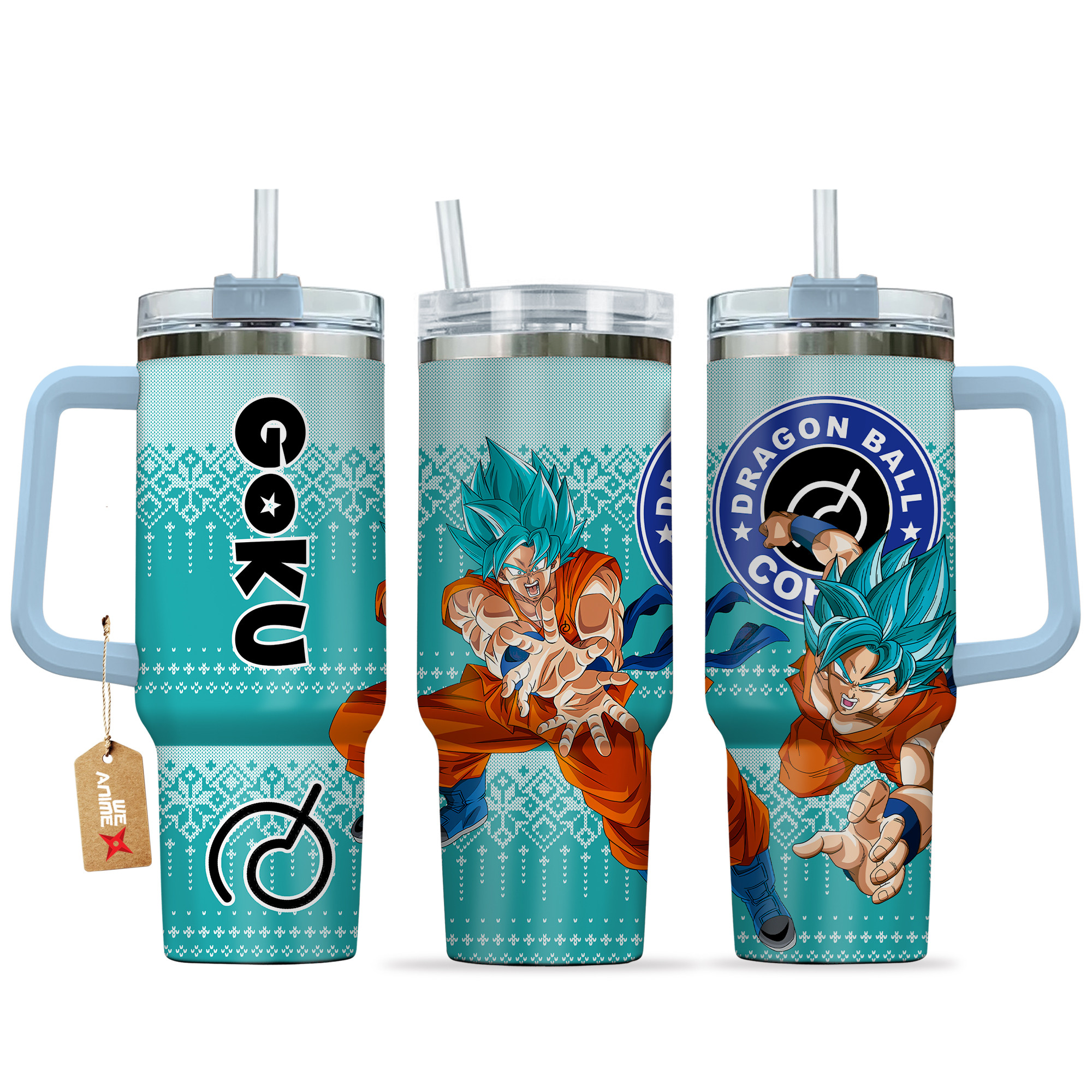 Goku Blue Dragon Ball Anime Custom Stanley Cup 40 oz 30 oz Tumbler With HandleTVC2301161