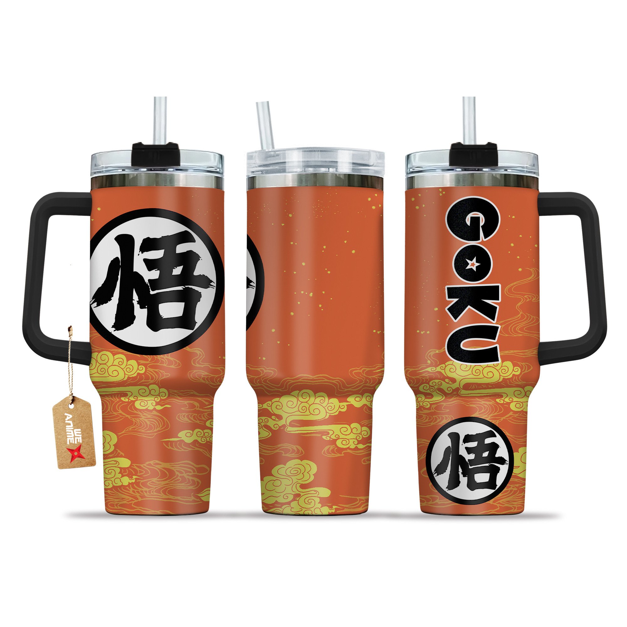 Goku Kanji Symbol Dragon Ball Anime Custom Stanley Cup 40 oz 30 oz Tumbler With HandleTVC2301208
