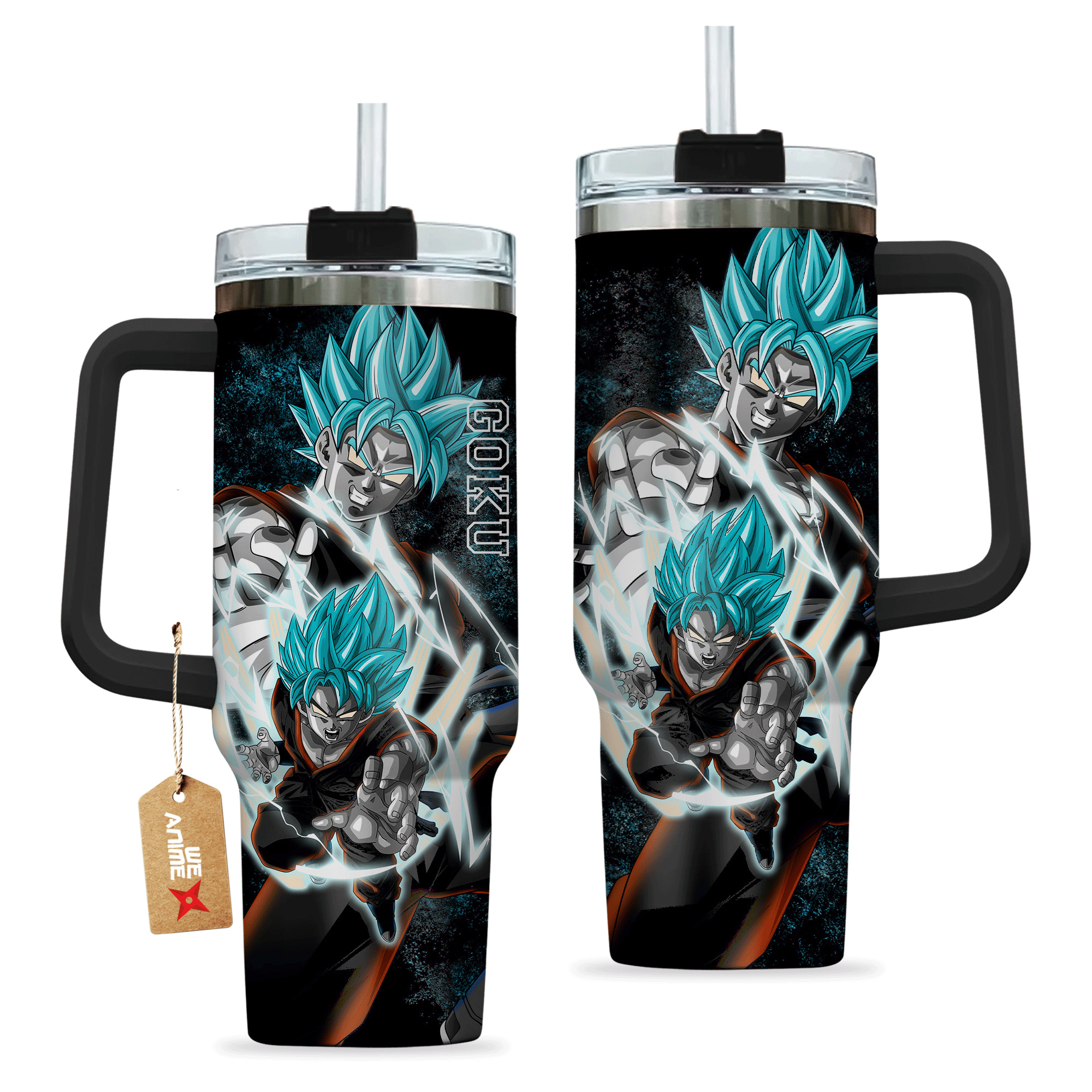 Goku Super Saiyan Blue Dragon Ball Anime Custom Stanley Cup 40 oz 30 oz Tumbler With HandleTVC2301199