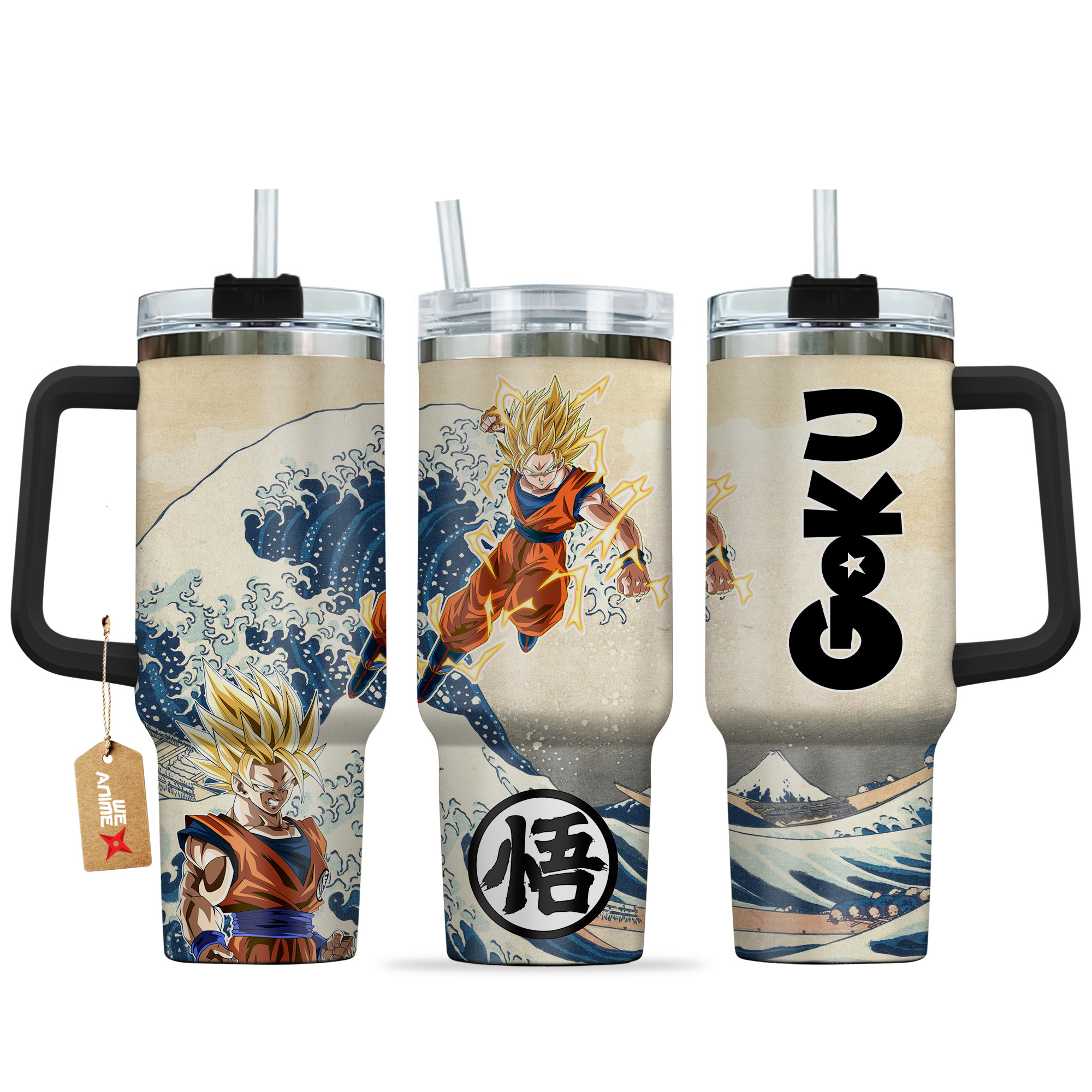 Goku Super Saiyan Dragon Ball Anime Custom Stanley Cup 40 oz 30 oz Tumbler With HandleTVC2301139