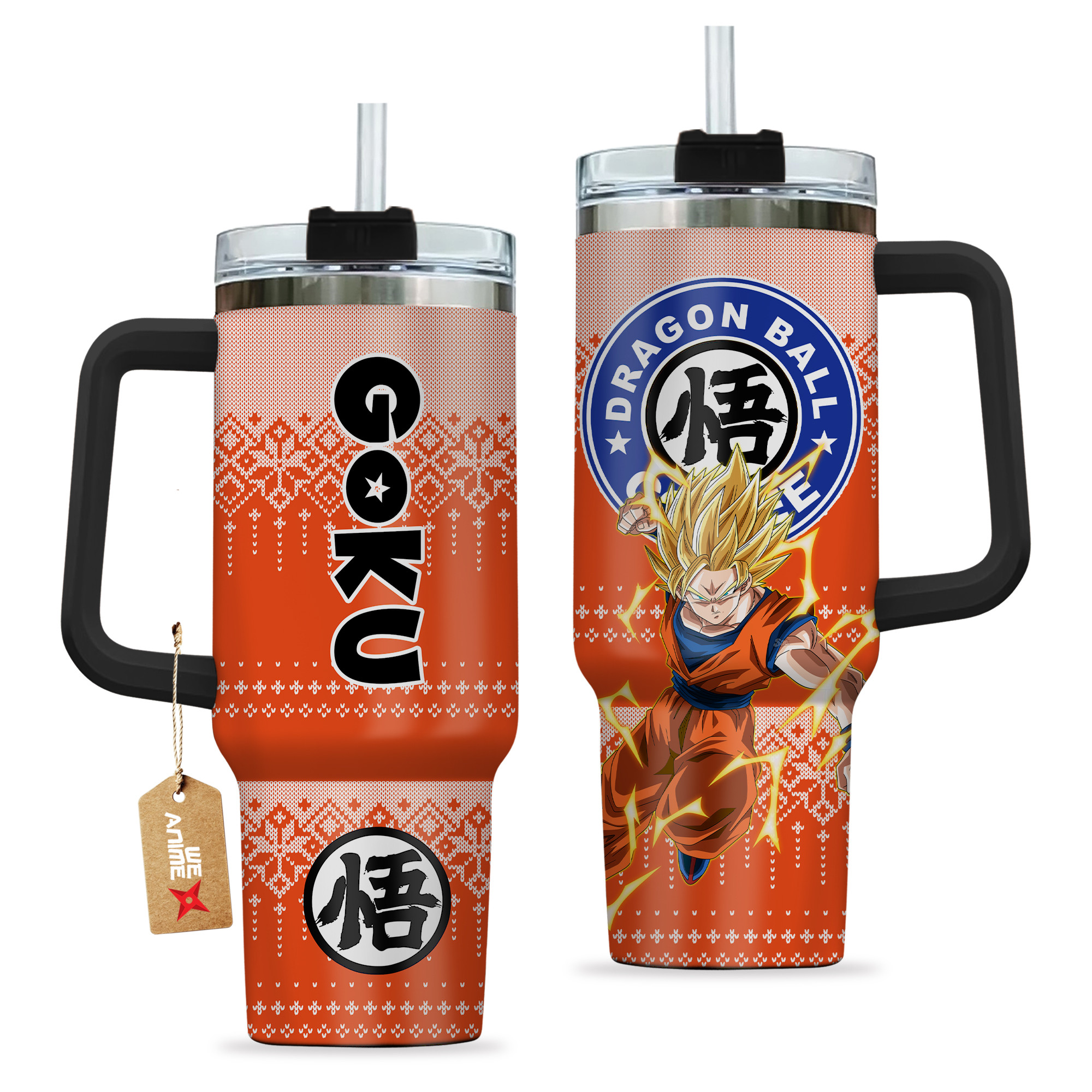 Goku Super Saiyan Dragon Ball Anime Custom Stanley Cup 40 oz 30 oz Tumbler With HandleTVC2301162 - Image 2