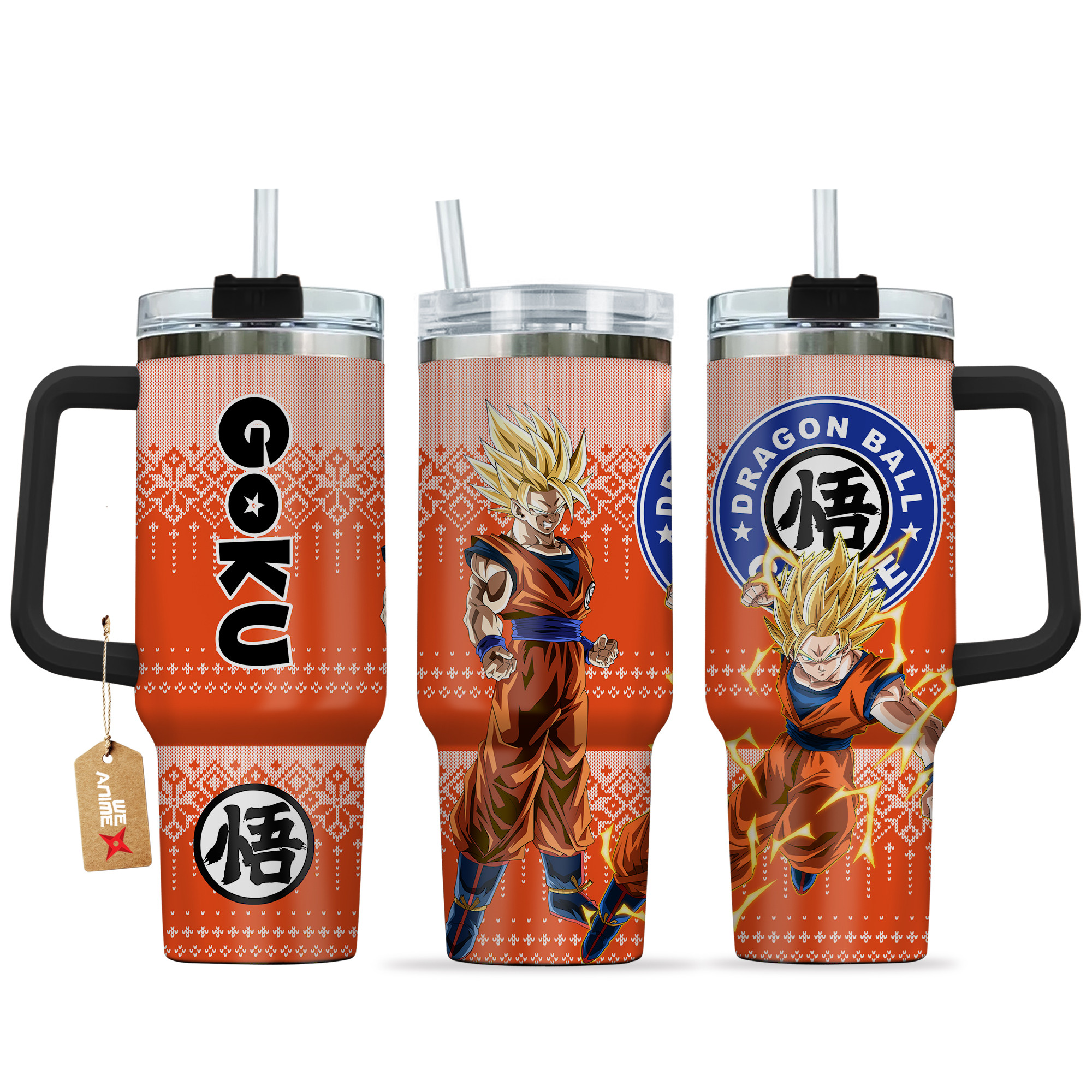 Goku Super Saiyan Dragon Ball Anime Custom Stanley Cup 40 oz 30 oz Tumbler With HandleTVC2301162