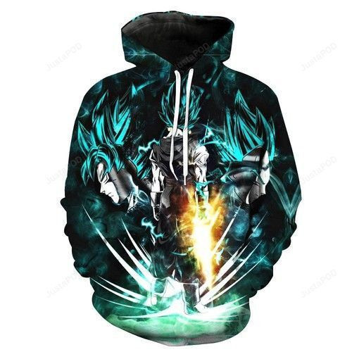 Goku Vegeta Fusion Super Saiyan God Super Saiyan Vegeto Dragon Ball Z 3D All Over Print Hoodie, Zip Hoodie