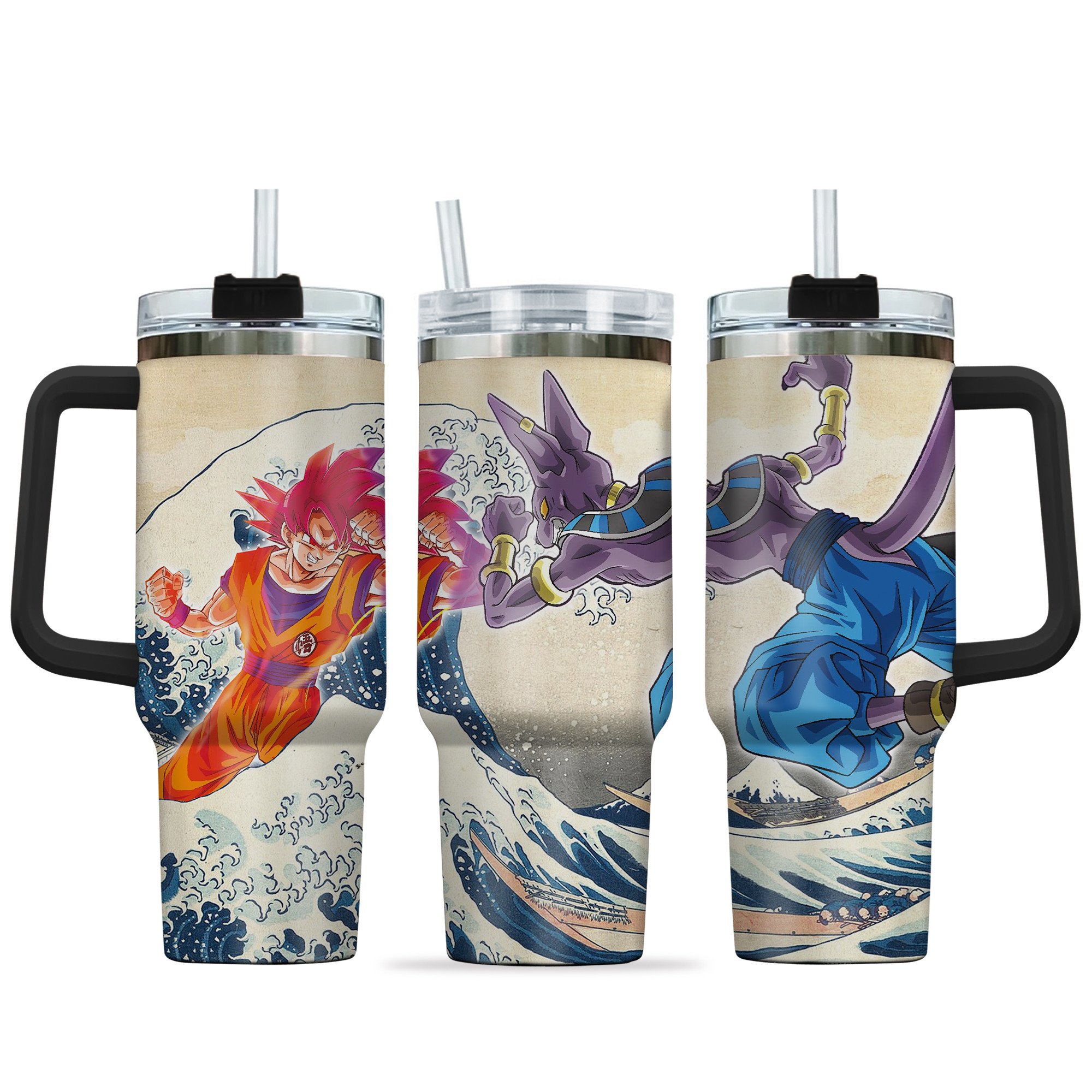 Goku x Beerus Dragon Ball Anime Custom Stanley Cup 40 oz 30 oz Tumbler With HandleTVC2301147