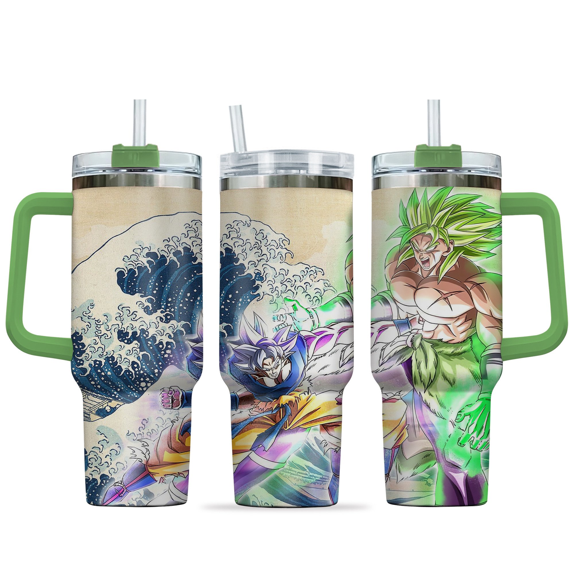 Goku x Broly Dragon Ball Anime Custom Stanley Cup 40 oz 30 oz Tumbler With HandleTVC2301147