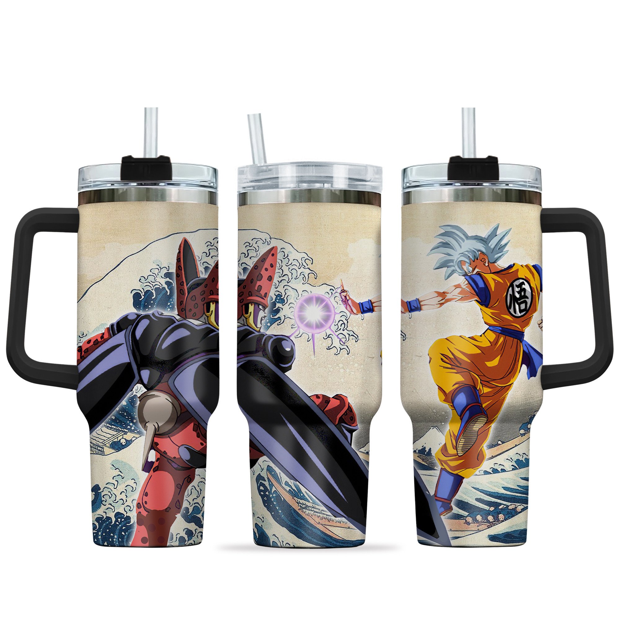 Goku x Cell Max Dragon Ball Anime Custom Stanley Cup 40 oz 30 oz Tumbler With HandleTVC2301147