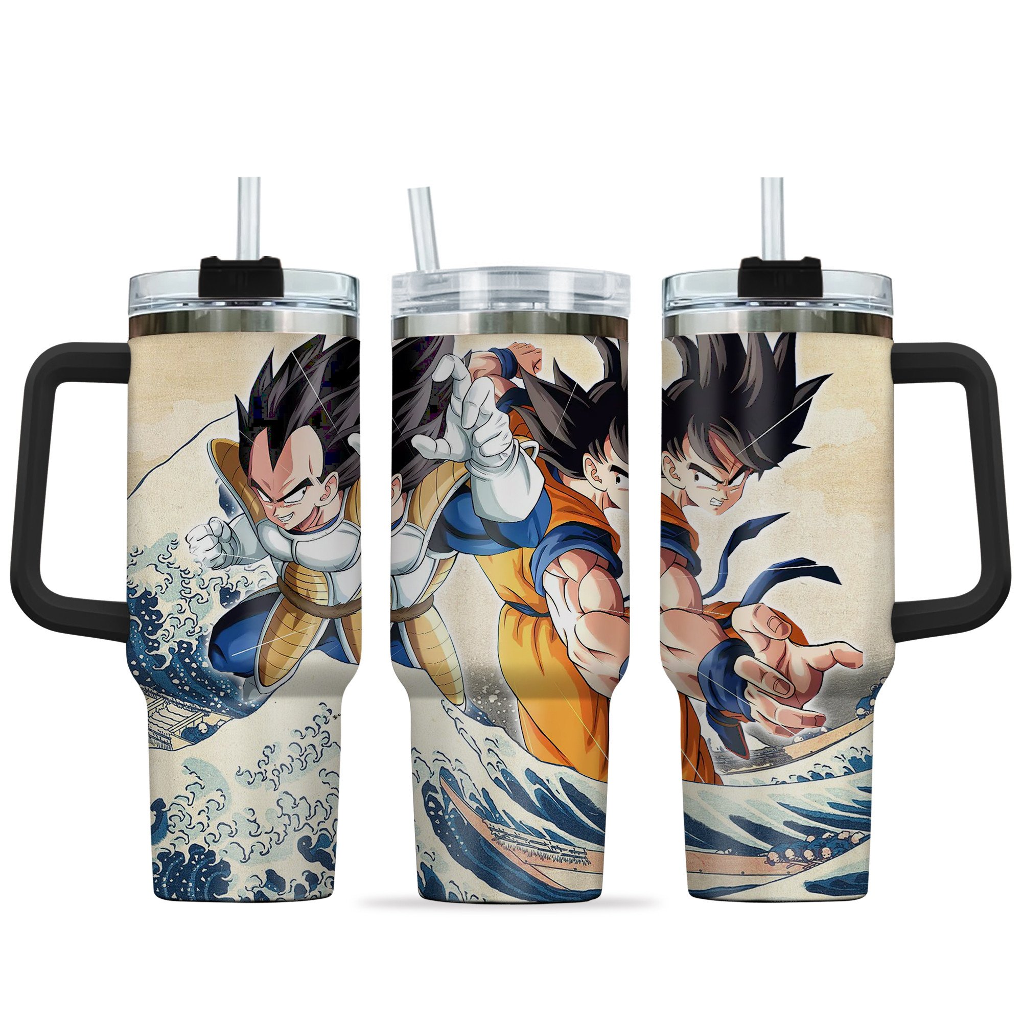 Goku x Vegeta Dragon Ball Anime Custom Stanley Cup 40 oz 30 oz Tumbler With HandleTVC2301146