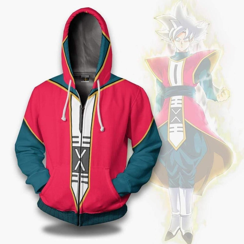 Goku Zeno Sama Cosplay Costumes Custom Dragon Ball 3D All Over Print Hoodie, Zip Hoodie