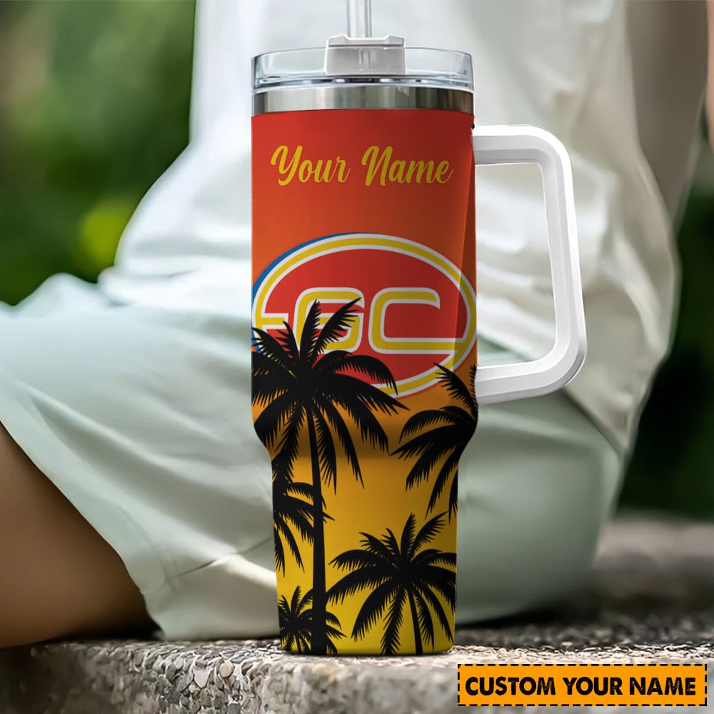 Gold Coast Suns AFL Custom Stanley Cup 40 oz 30 oz Tumbler With HandleTVC2301193