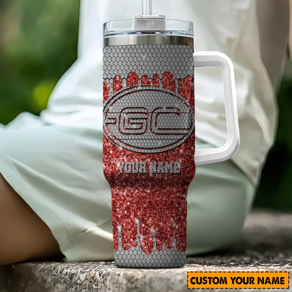 Gold Coast Suns AFL Glitter Custom Stanley Cup 40 oz 30 oz Tumbler With HandleTVC2301192