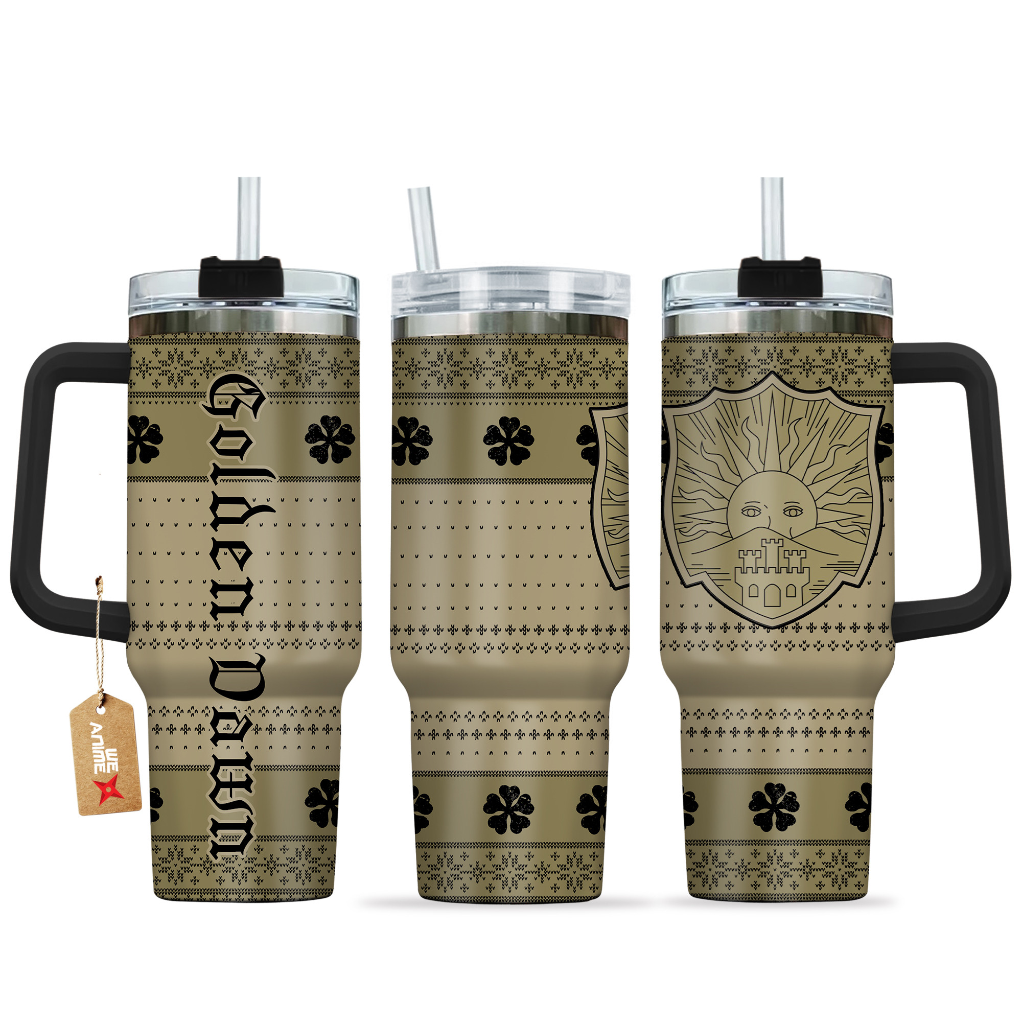 Golden Dawn Black Clover Anime Custom Stanley Cup 40 oz 30 oz Tumbler With HandleTVC2301134