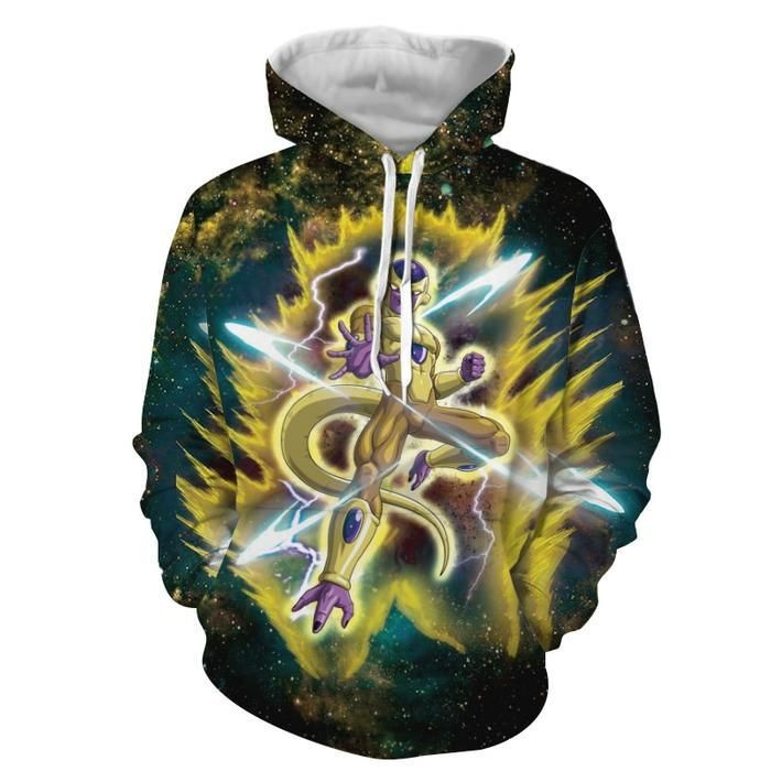Golden Frieza 3D All Over Print Hoodie, Zip Hoodie