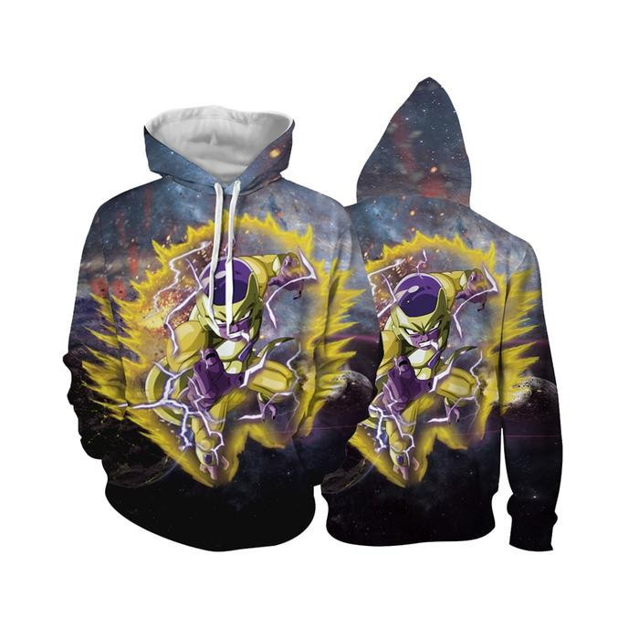 Golden Frieza 3D All Over Print Hoodie, Zip Hoodie