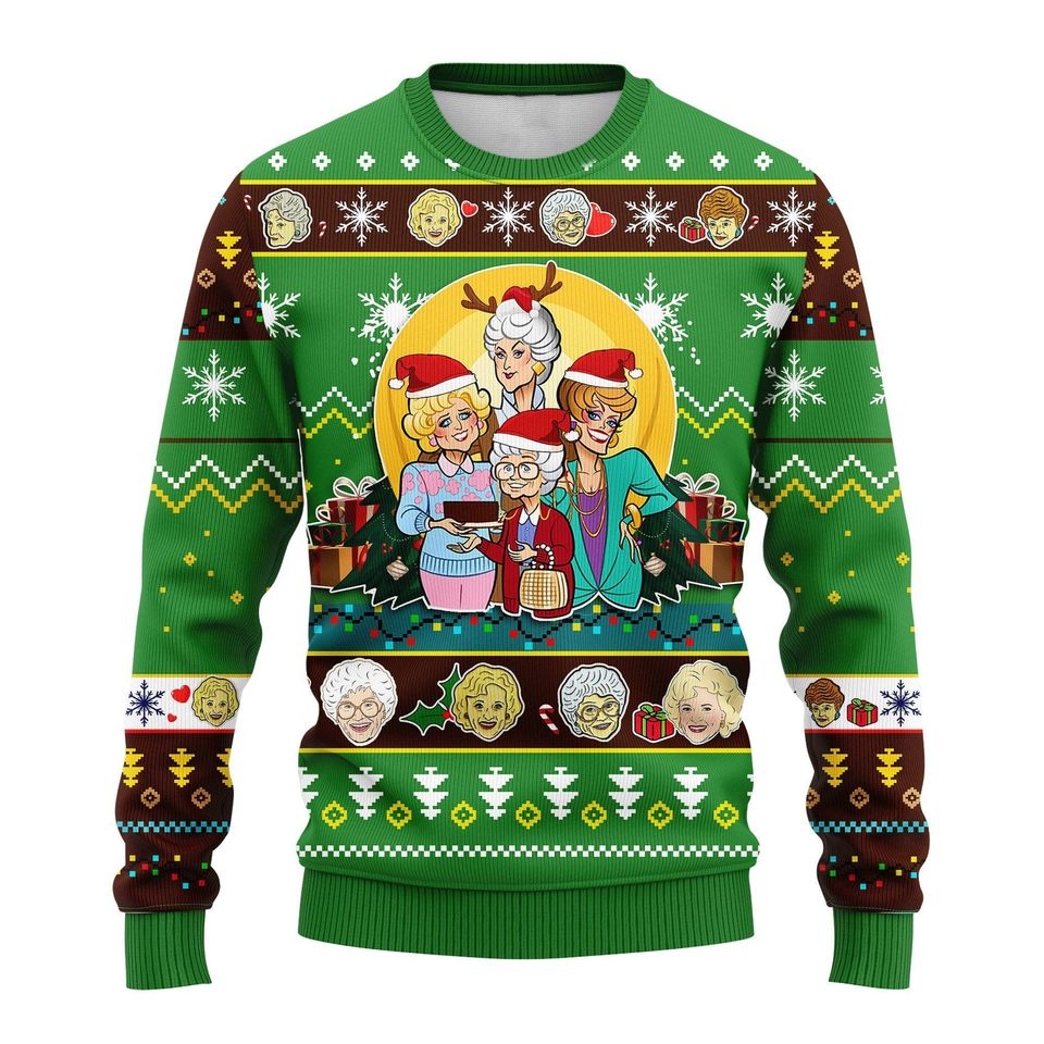 Golden girl Ugly Christmas Sweater, Golden girl Ugly Sweater Gift For Christmas