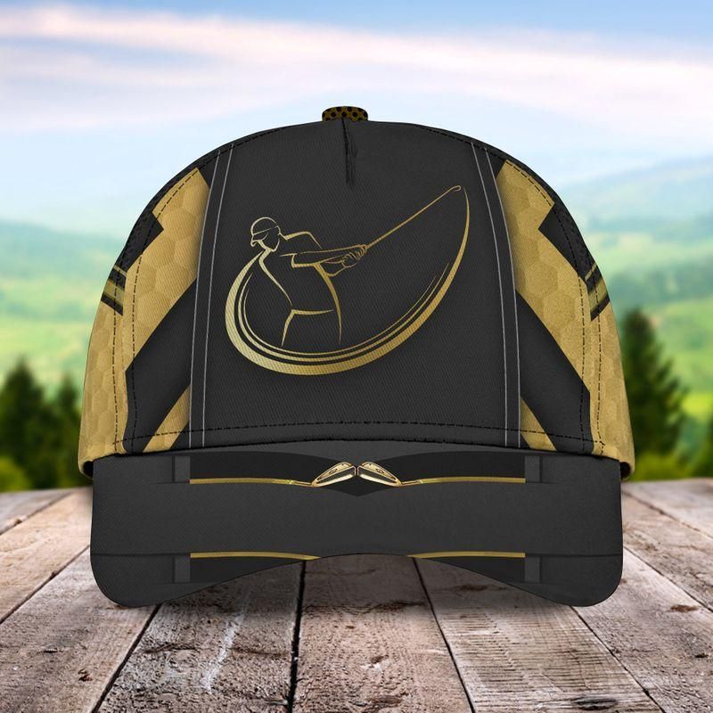 Golden Golf Player Classic Cap Baseball Cap For Golf Lovers Trucker Hats Custom Hats Gifts For Men & Women