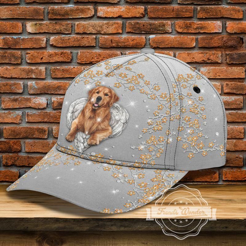 Golden Retriever Classic Cap Baseball Cap For Dog Lovers Trucker Hats Custom Hats Gifts For Men & Women