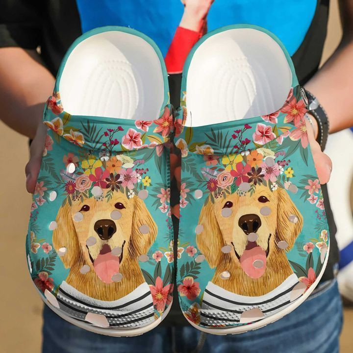 Golden Retriever Cute clog Shoes