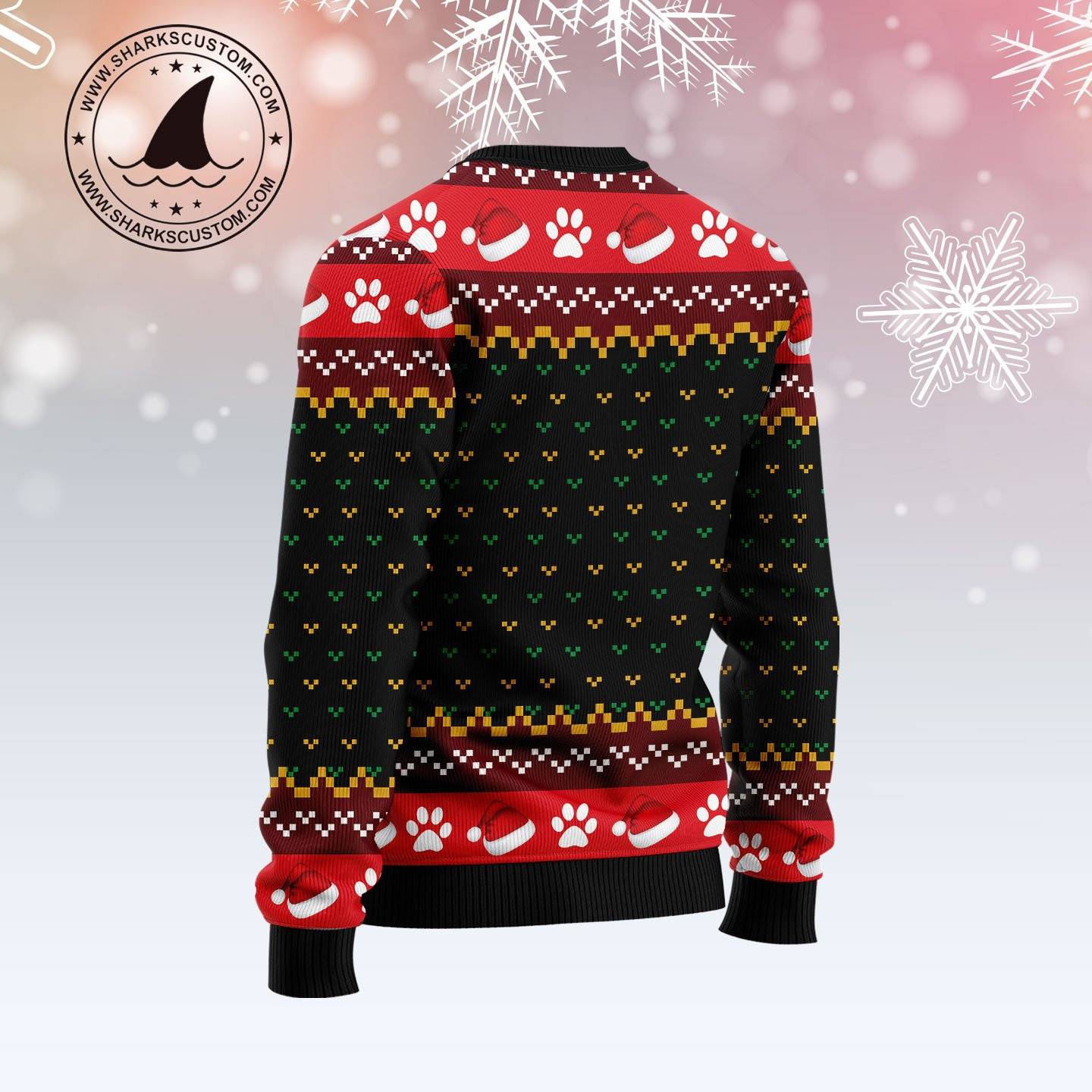 Golden Retriever Don'T Stop Ugly Christmas Sweater Adult 3D Funny Matching for family - Image 2
