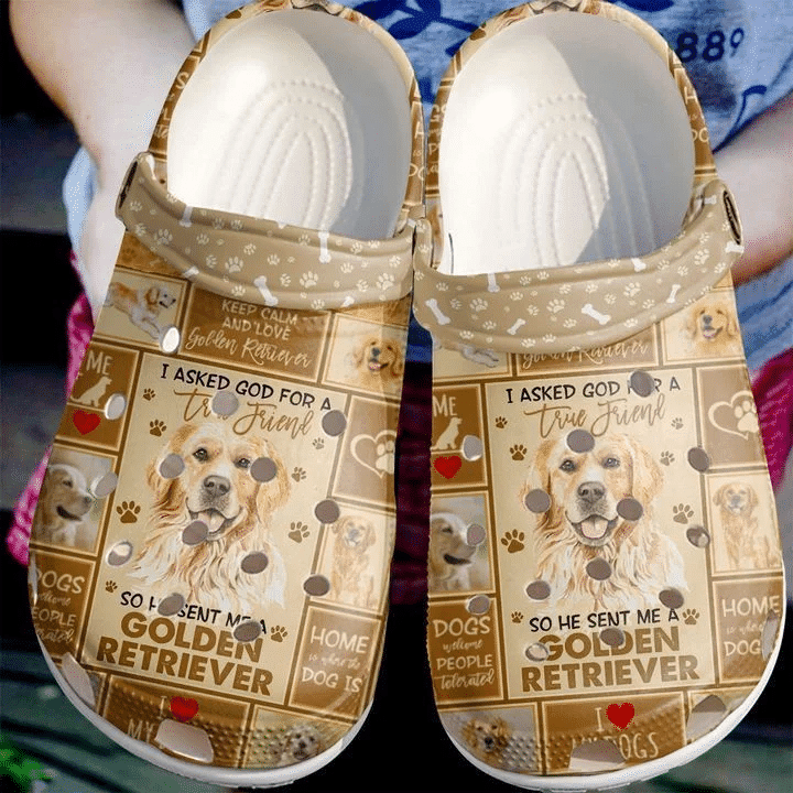 Golden Retriever Lover Classic Clogs Shoes
