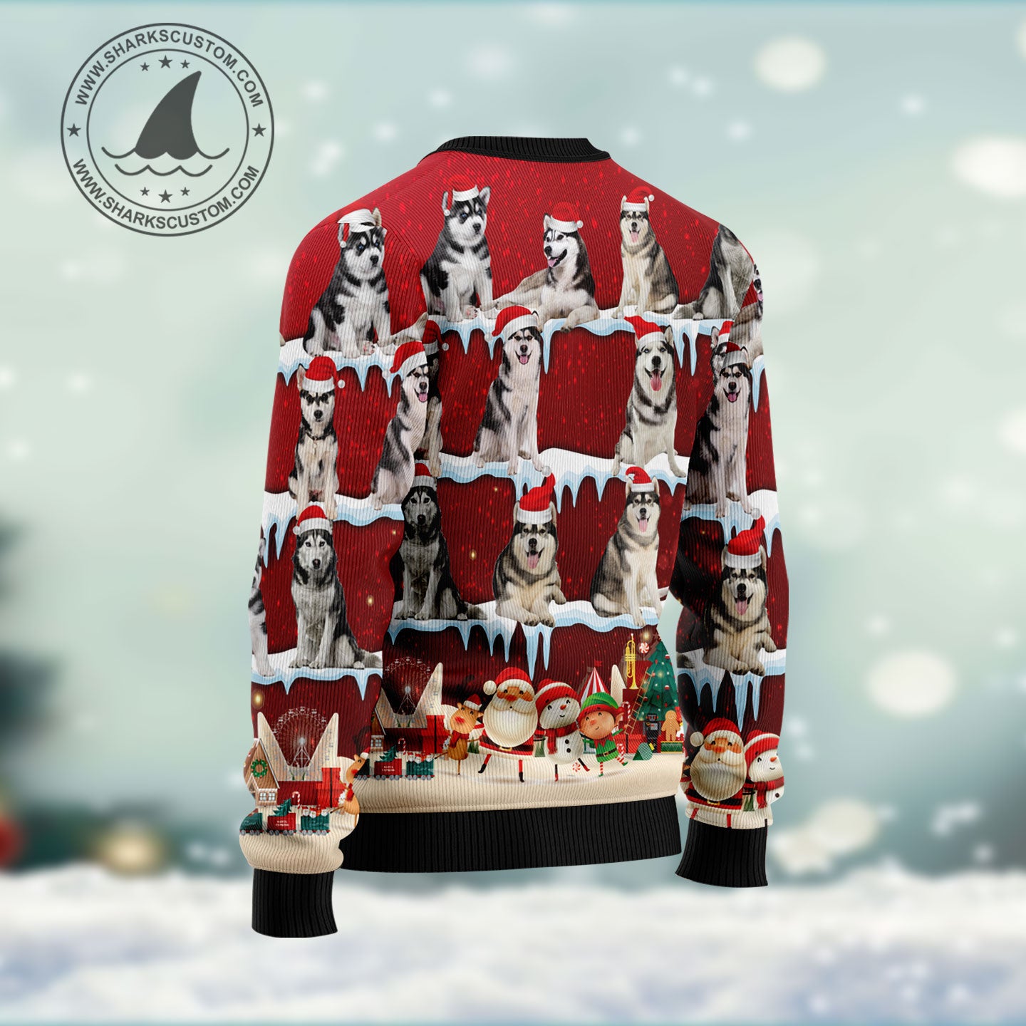 Golden Retriever Ugly Christmas Sweater - Image 2