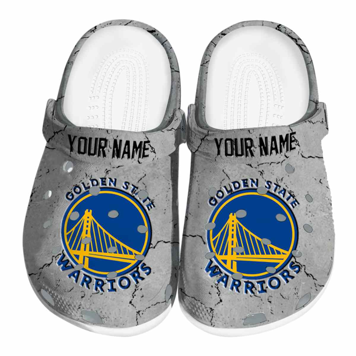 Golden State Warriors NBA Sport Crocs Crocband Clogs Shoes Comfortable For Men Women and Kids