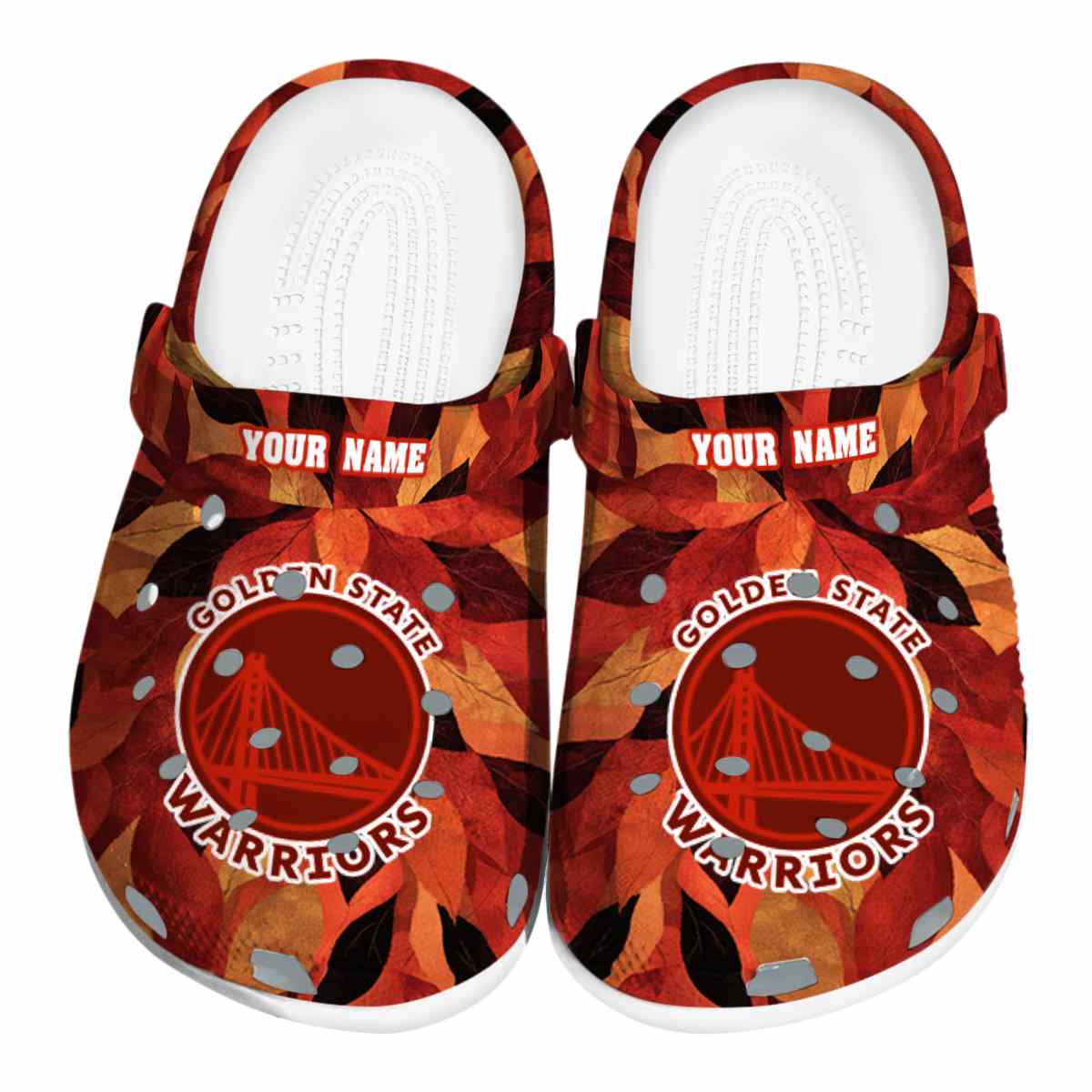 Golden State Warriors NBA Sport Crocs Crocband Clogs Shoes Comfortable For Men Women and Kids