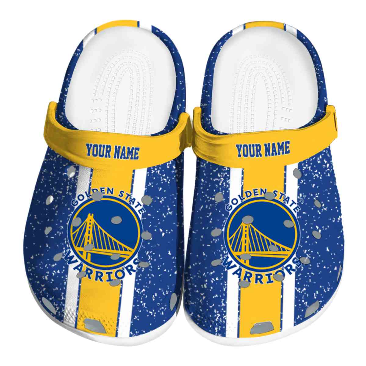Golden State Warriors NBA Sport Crocs Crocband Clogs Shoes Comfortable For Men Women and Kids