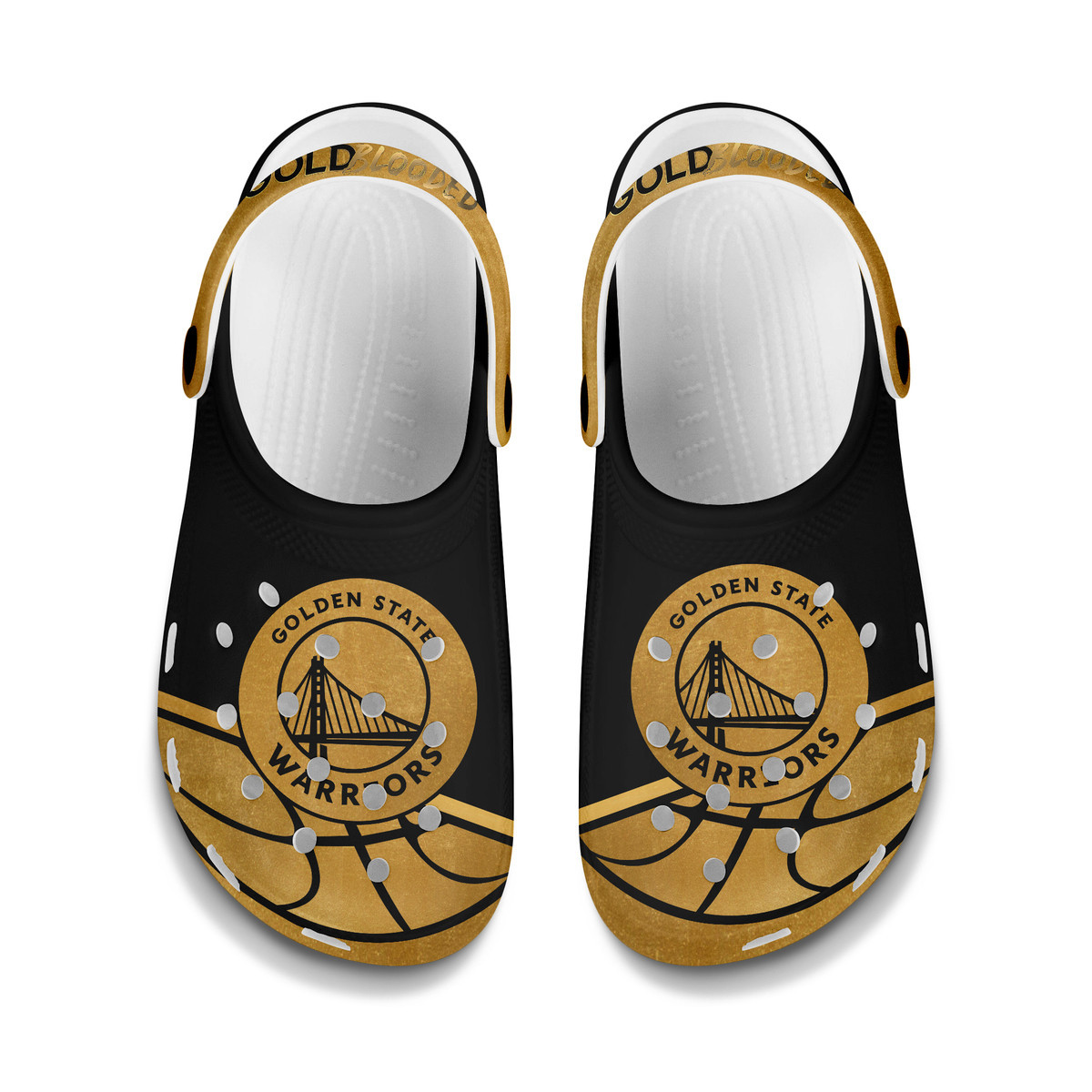 Golden State Warriors NBA Sport Crocs Crocband Clogs Shoes Comfortable For Men Women and Kids