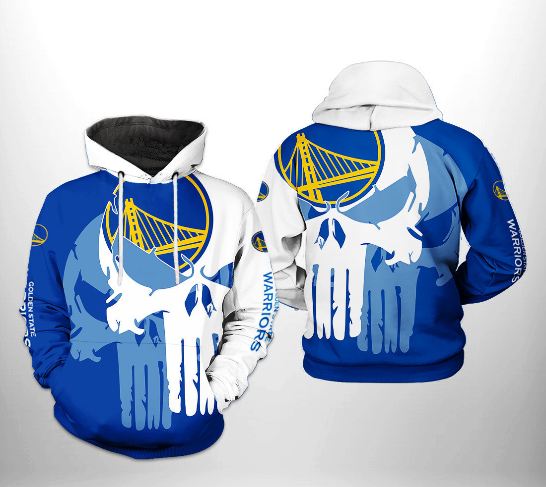 Golden State Warriors NBA Team Skull 3D All Over Print Hoodie, Zip Hoodie
