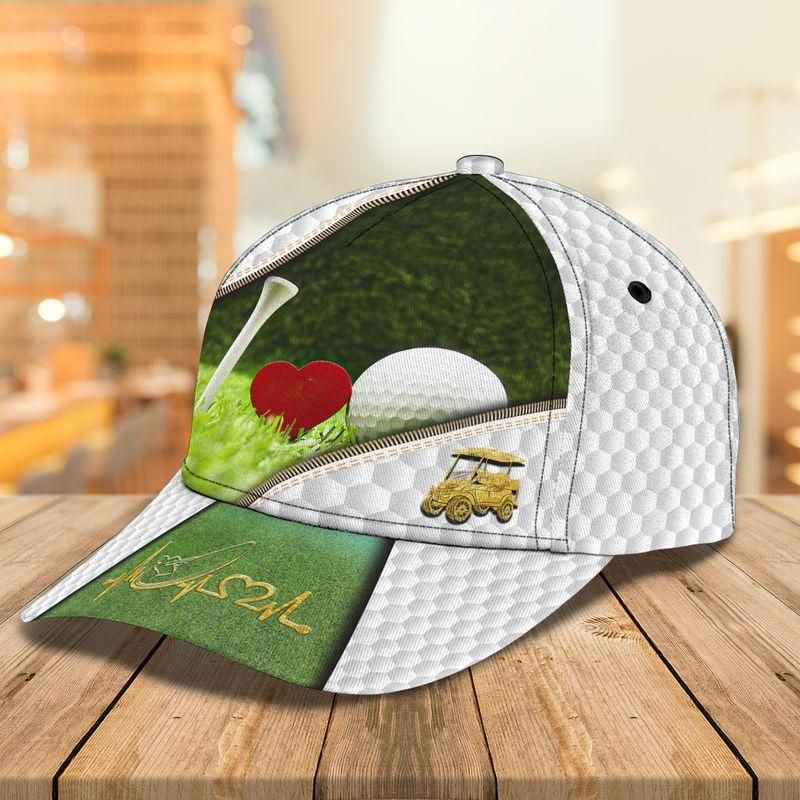 Golf Course White Classic Cap Baseball Cap For Golf Lovers Trucker Hats Custom Hats Gifts For Men & Women