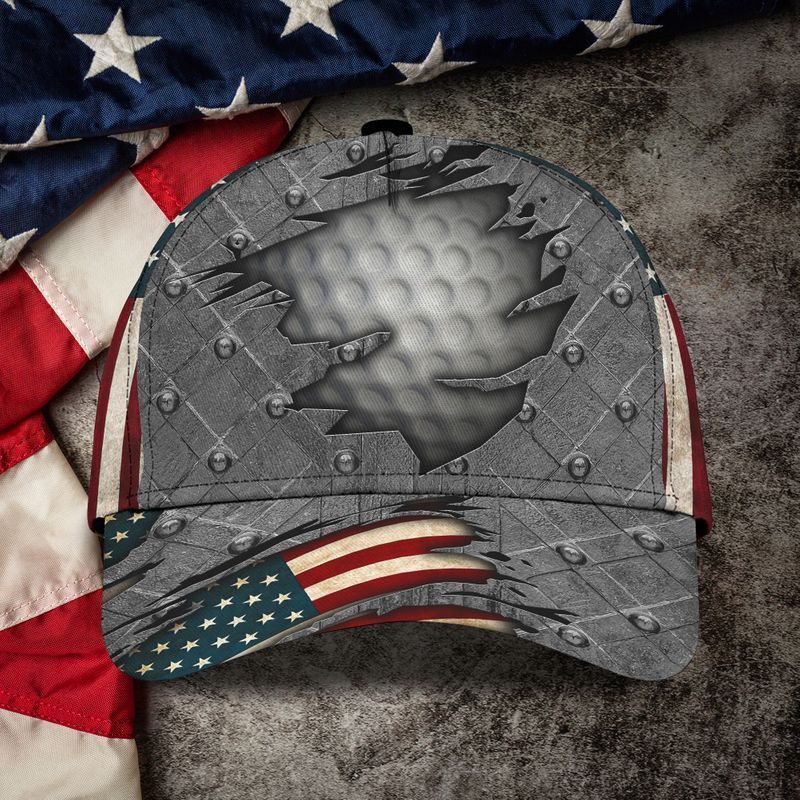 Golf Flag Grey Classic Cap Baseball Cap Trucker Hats Custom Hats Gifts For Men & Women