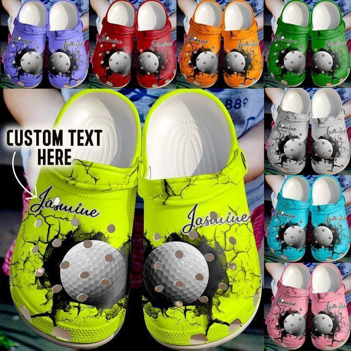 Golf Personalized Crack Wall Ball Clog Shoes