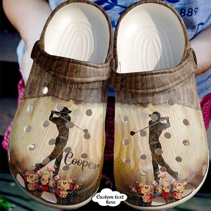 Golf Personalized Wooden clog Shoes