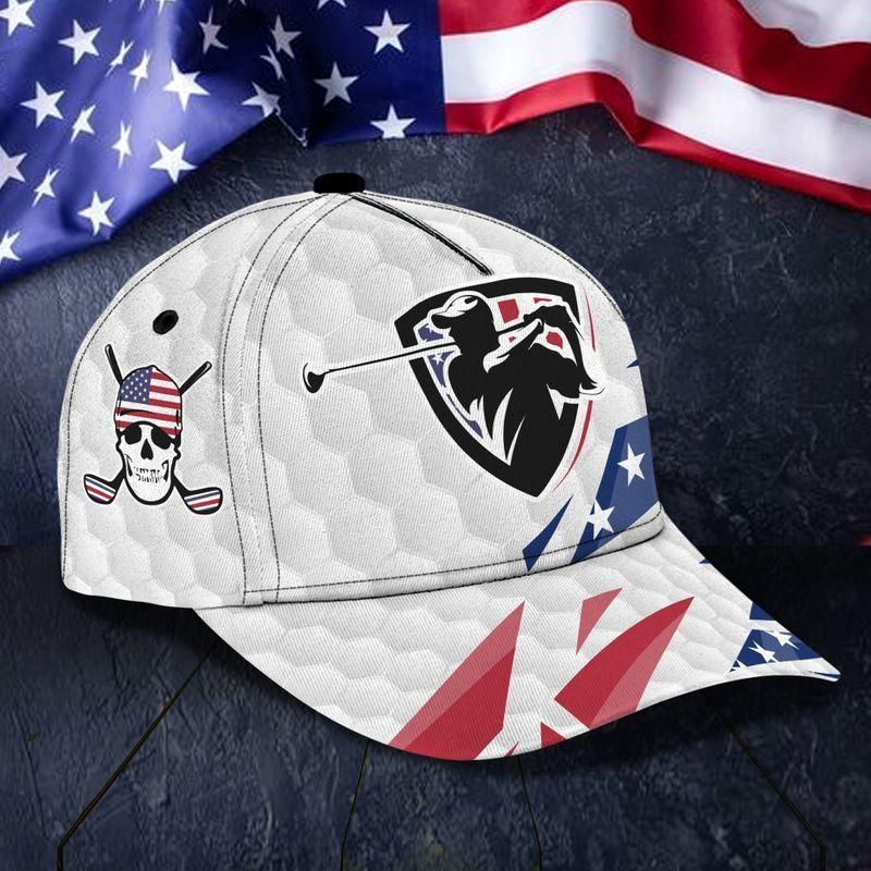 Golf Skull Trending Classic Cap Baseball Caps For Friends Trucker Hats Custom Hats Gifts For Men & Women