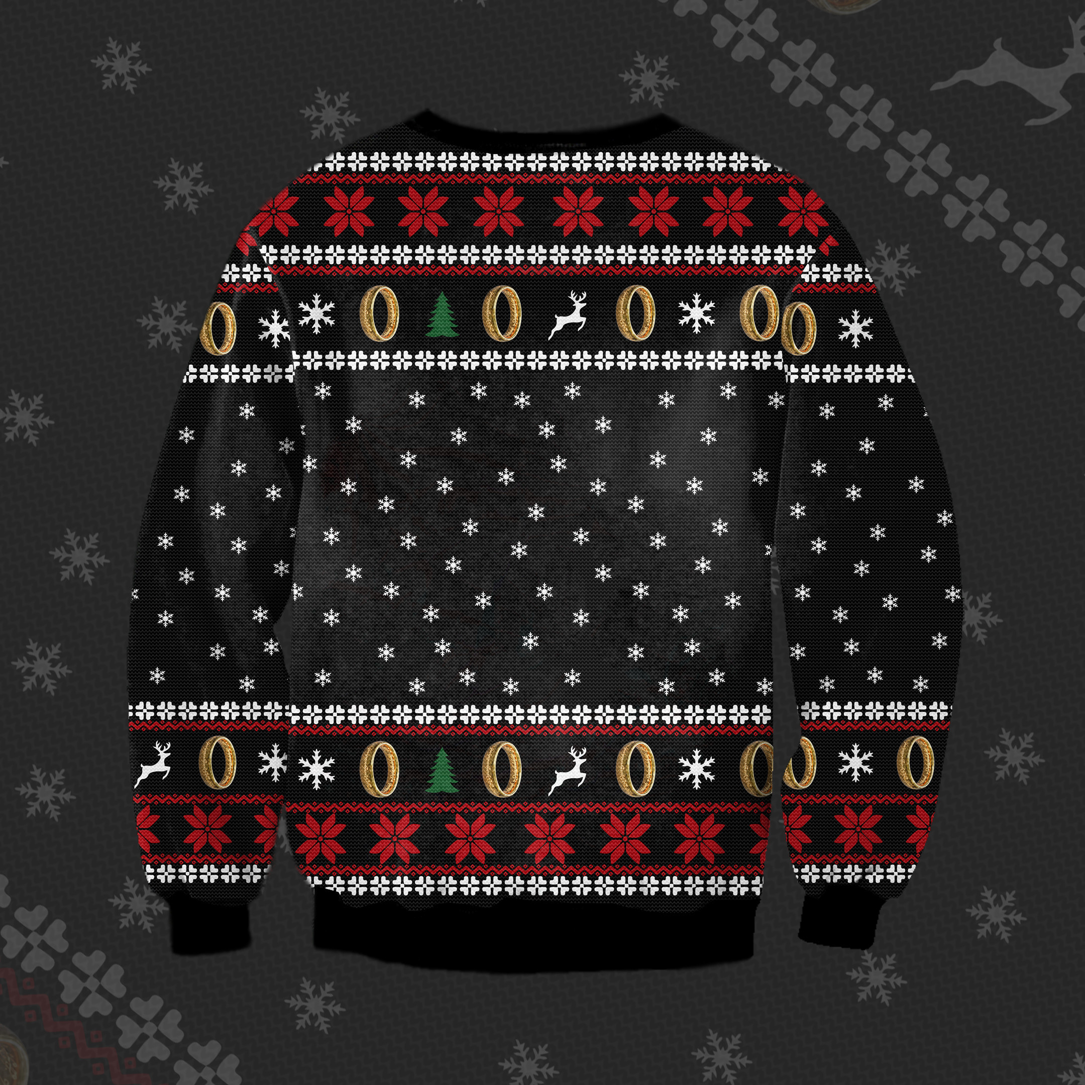 Gollum The Lord Of The Rings Ugly Christmas Sweater Adult 3D Funny Matching for family - Image 2