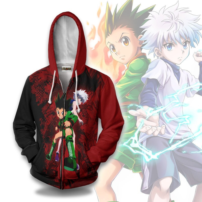 Gon x Killua 3D All Over Print Hoodie, Zip Hoodie