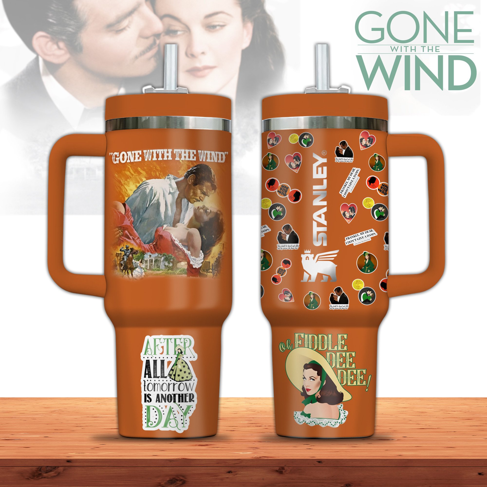 Gone with the Wind Movies Custom Stanley Cup 40 oz 30 oz Tumbler With HandleTVC2301310
