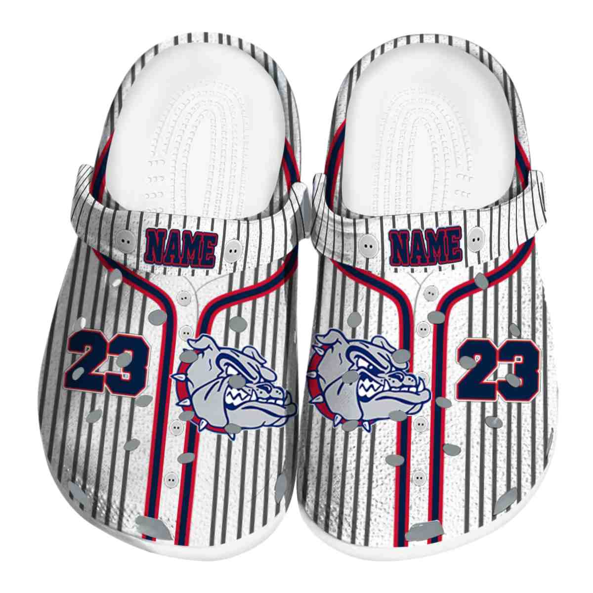 Gonzaga Bulldogs NCAA Sport Crocs Crocband Clogs Shoes Comfortable For Men Women and Kids