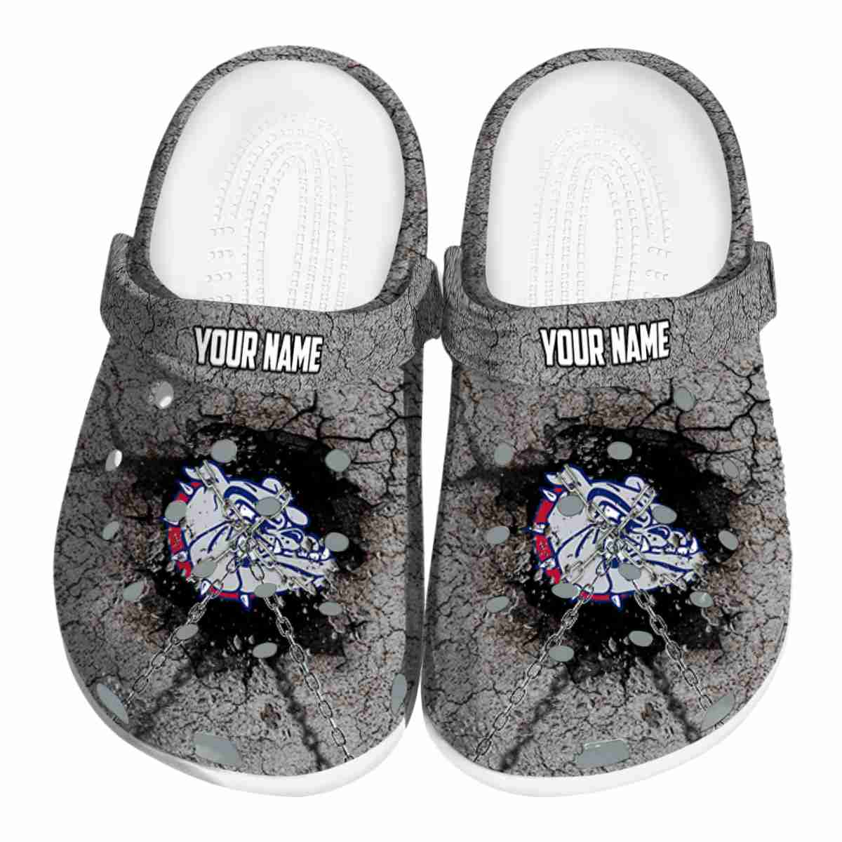 Gonzaga Bulldogs NCAA Sport Crocs Crocband Clogs Shoes Comfortable For Men Women and Kids