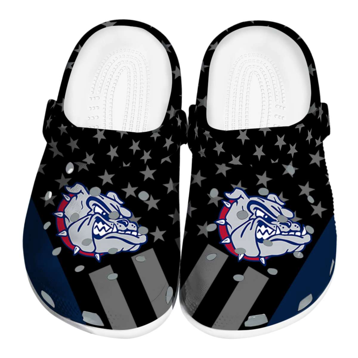 Gonzaga Bulldogs NCAA Sport Crocs Crocband Clogs Shoes Comfortable For Men Women and Kids