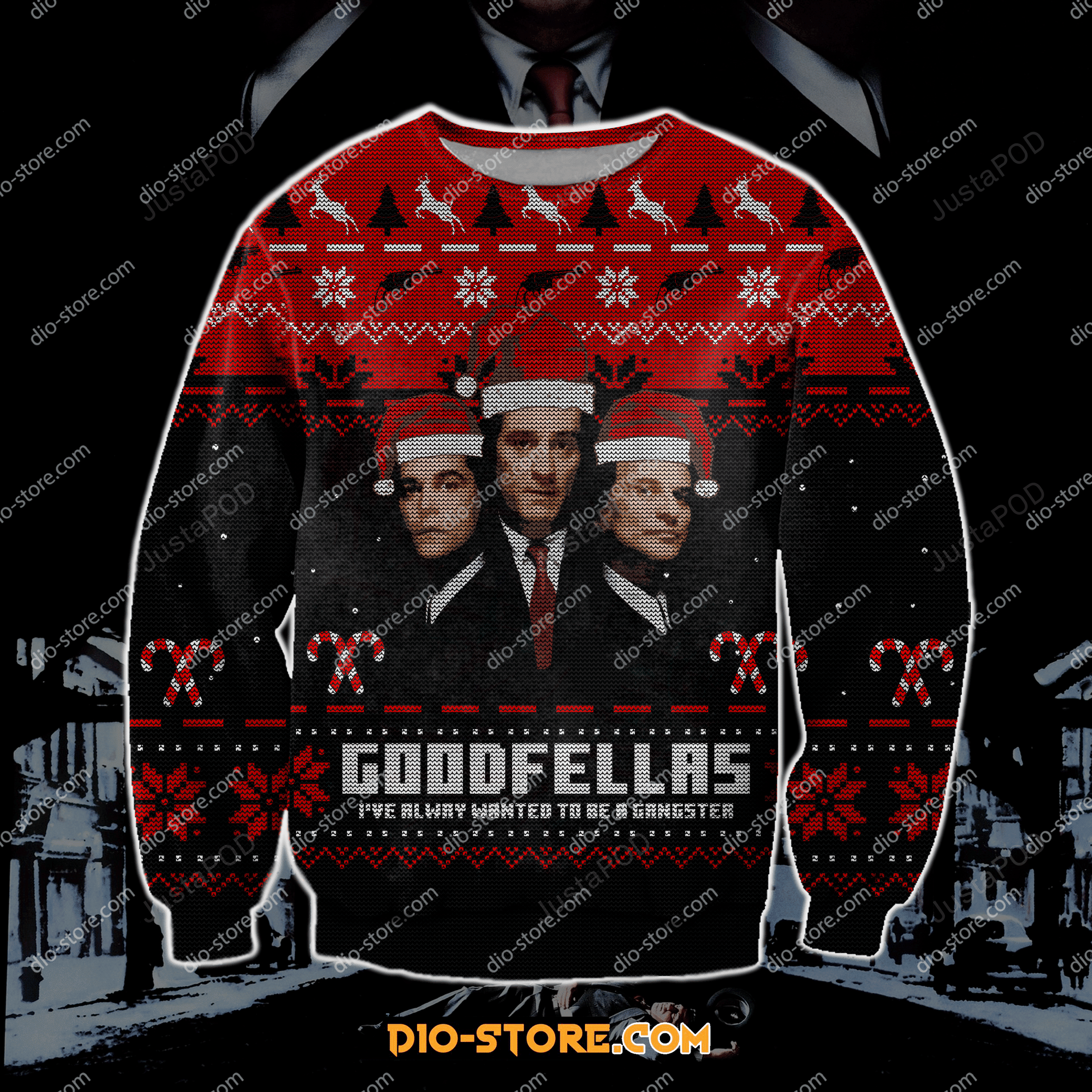 Goodfellas 3D Print Ugly Christmas Sweater Adult 3D Funny Matching for family