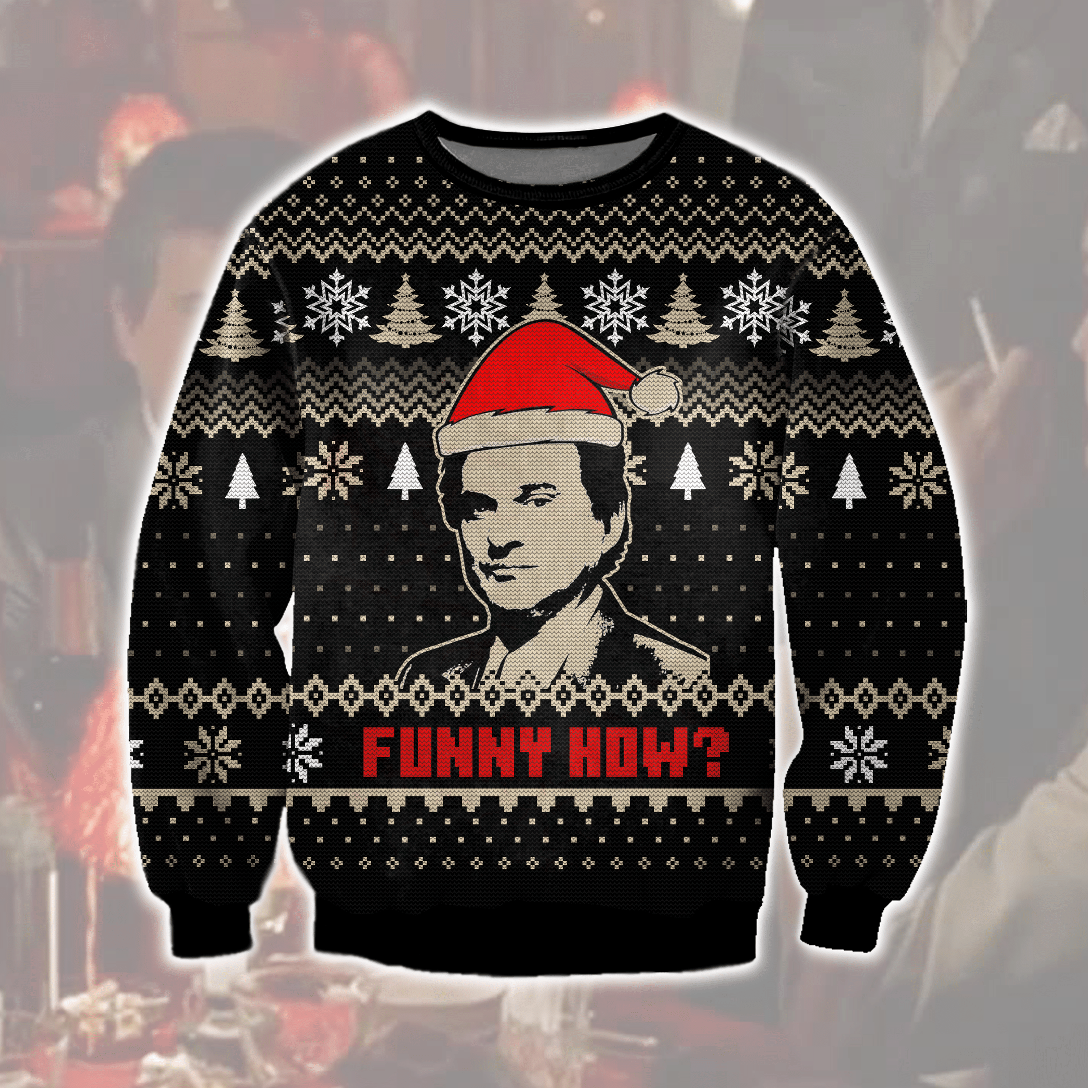 Goodfellas Funny How 3D Print Ugly Christmas Sweater Adult 3D Funny Matching for family