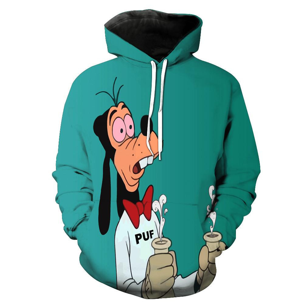 Goofy 3D All Over Print Hoodie, Zip Hoodie
