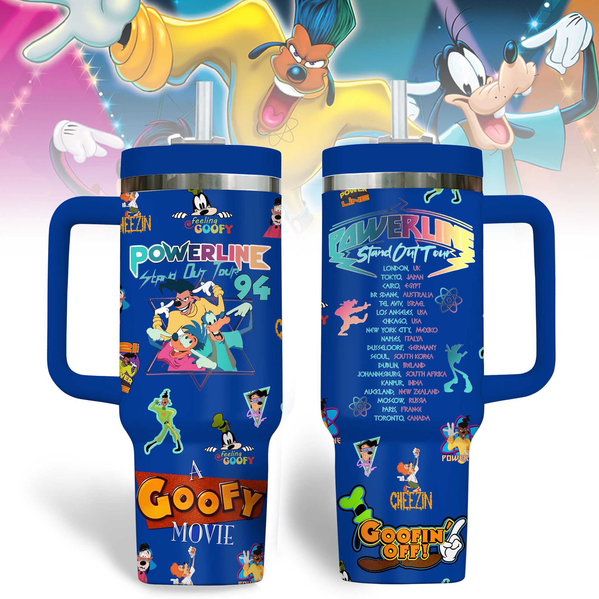 Goofy Cartoon Custom Stanley Cup 40 oz 30 oz Tumbler With HandleTVC2301282