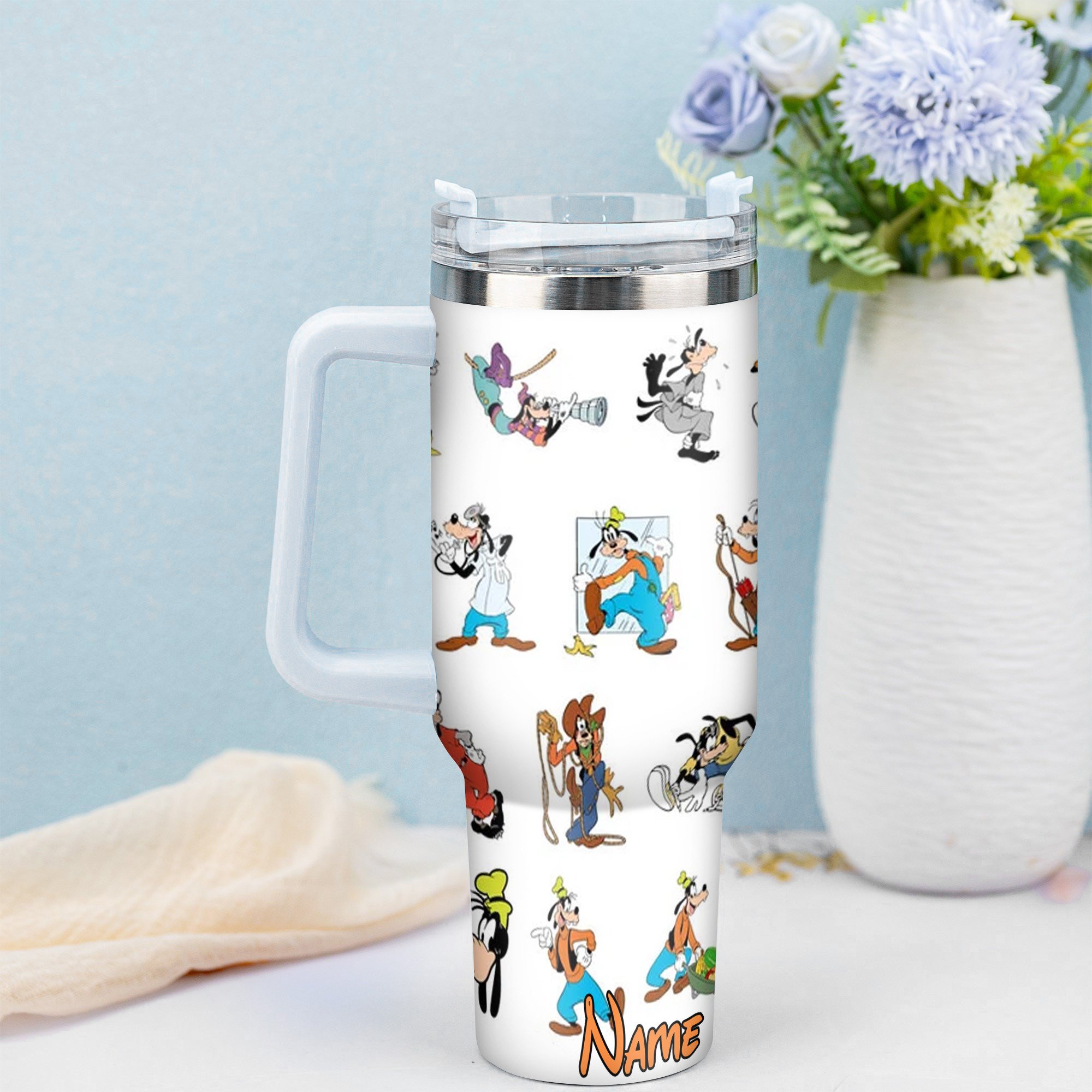 Goofy Cartoon Custom Stanley Cup 40 oz 30 oz Tumbler With HandleTVC2301358