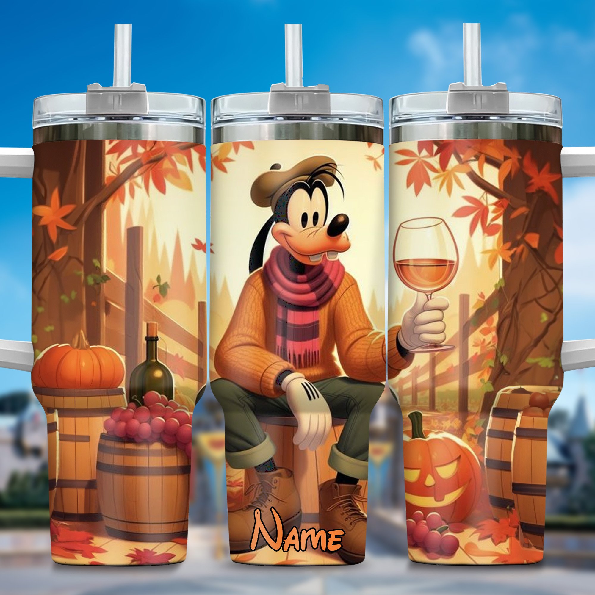 Goofy Cartoon Custom Stanley Cup 40 oz 30 oz Tumbler With HandleTVC2301358