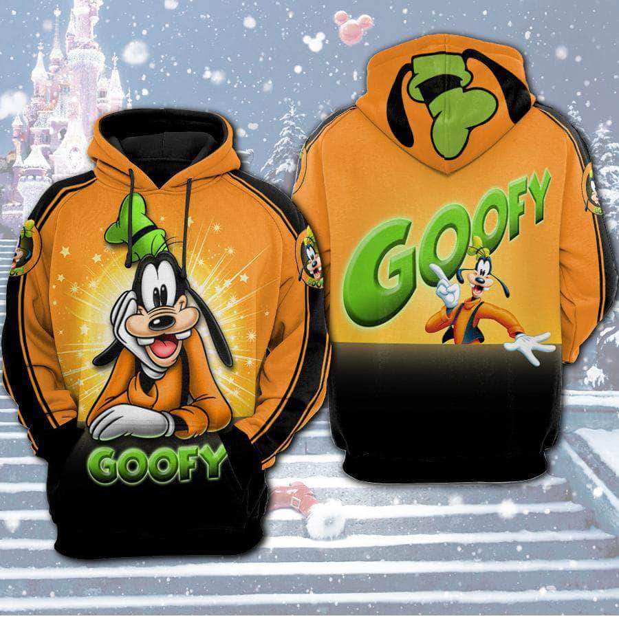 Goofy Cute Happy Art 3D All Over Print Hoodie, Zip Hoodie