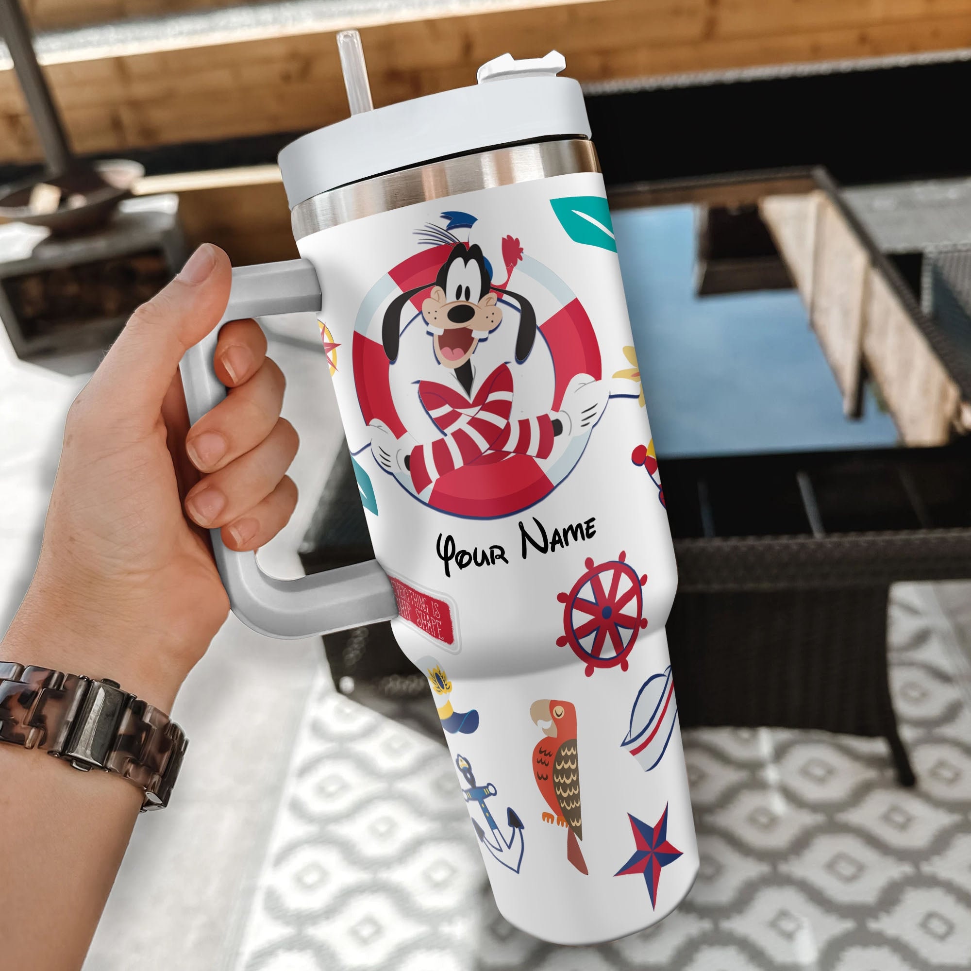 Goofy Disney Cartoon Custom Stanley Cup 40 oz 30 oz Tumbler With HandleTVC2301976 - Image 2